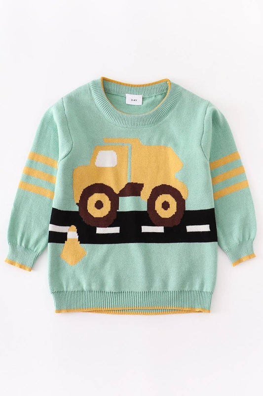 Dump truck  knit jumper sweater top