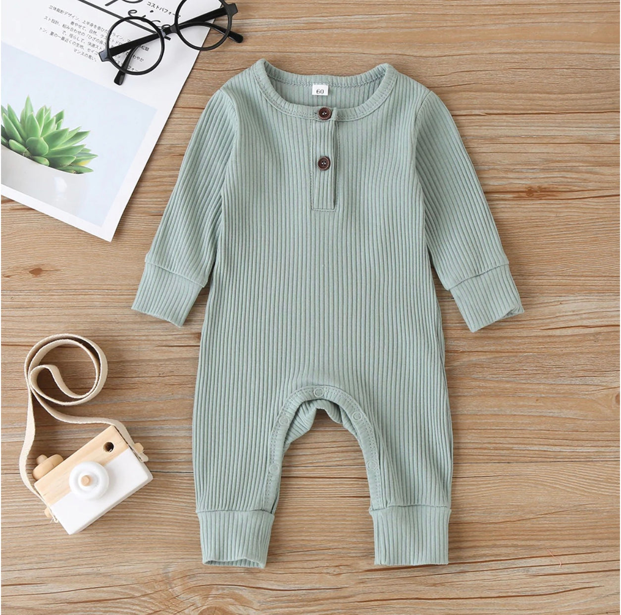 Solid Cardigan Long-sleeve Jumpsuit