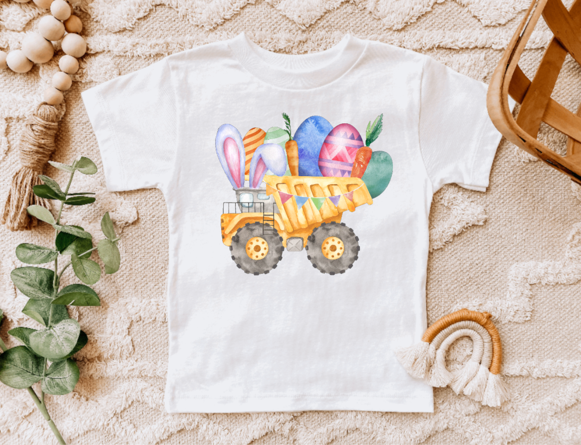 Dump Truck and Easter Eggs Tee Shirt